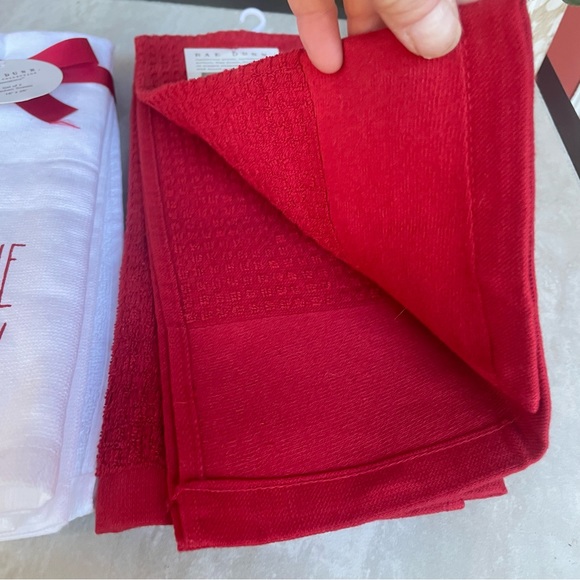 Rae Dunn red white Christmas Kitchen Towels NWT - Picture 7 of 12